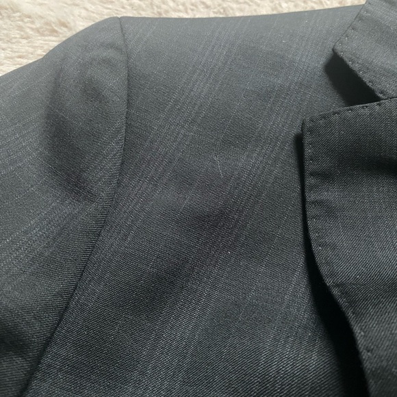 Bruno Piattelli Blazer Mens 38R Black Plaid Wool Sport Coat 2 Button Suit Jacket - Picture 5 of 7